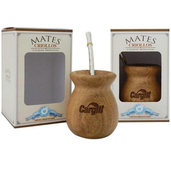 Mate De Madera Dura Grabado  CCaja