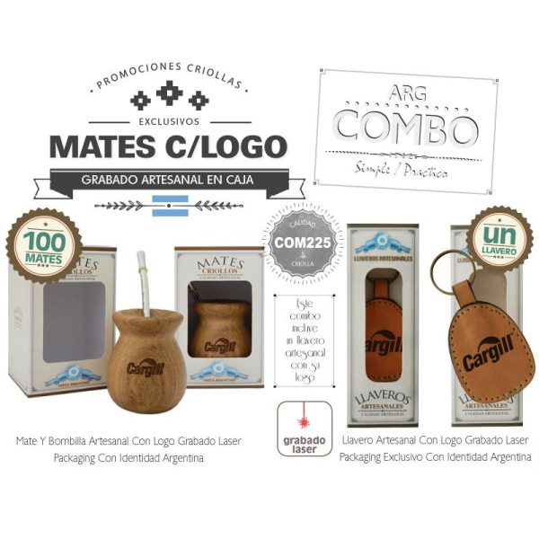 Combo 100 Mates Grabados  Un Llavero Grabado De Regalo