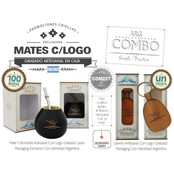 Combo 100 Mates Grabados  Un Llavero Grabado De Regalo