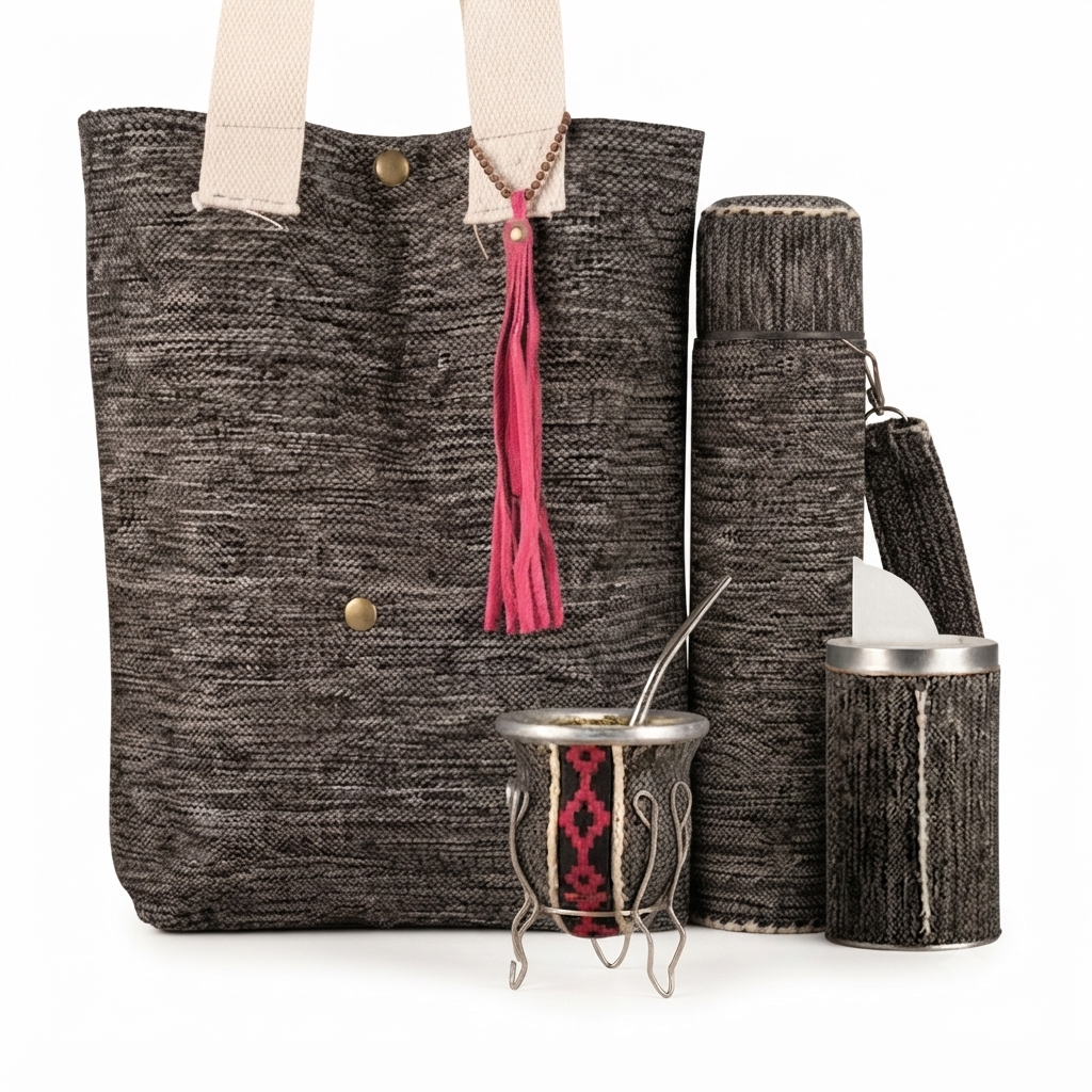 Combo Bolso Matero Telar